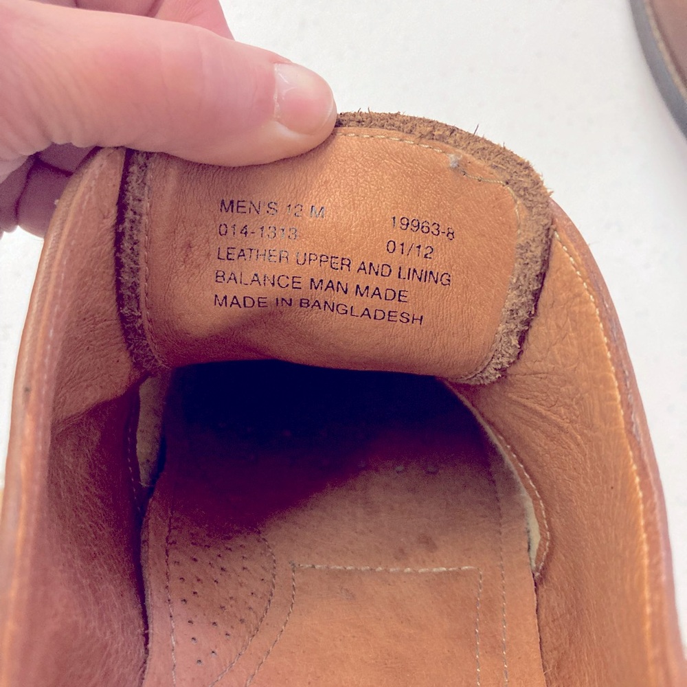 Mens Stafford Leather Shoes Size 12M - Picture 4 of 8